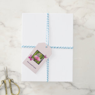 Pretty Photo With Heartfelt Thanks! Thank You Gift Tags