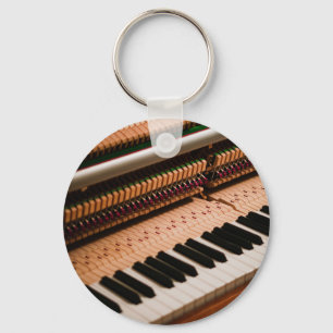 Pretty Piano Artwork Key Ring