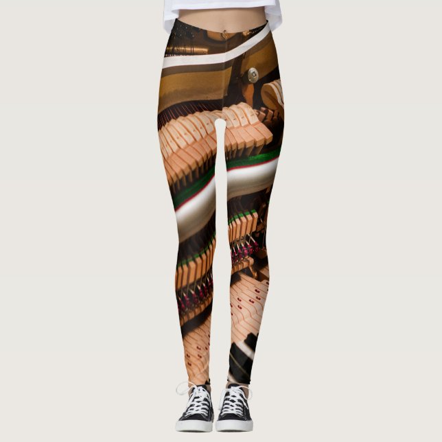 Pretty Piano Artwork Leggings (Front)