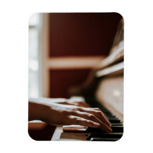 Pretty Piano Artwork Magnet