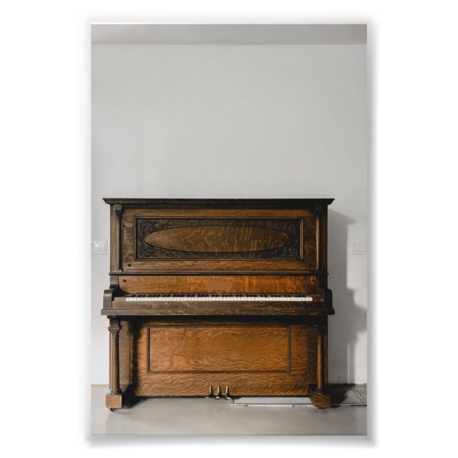 Pretty Piano Artwork Photo Print (Front)