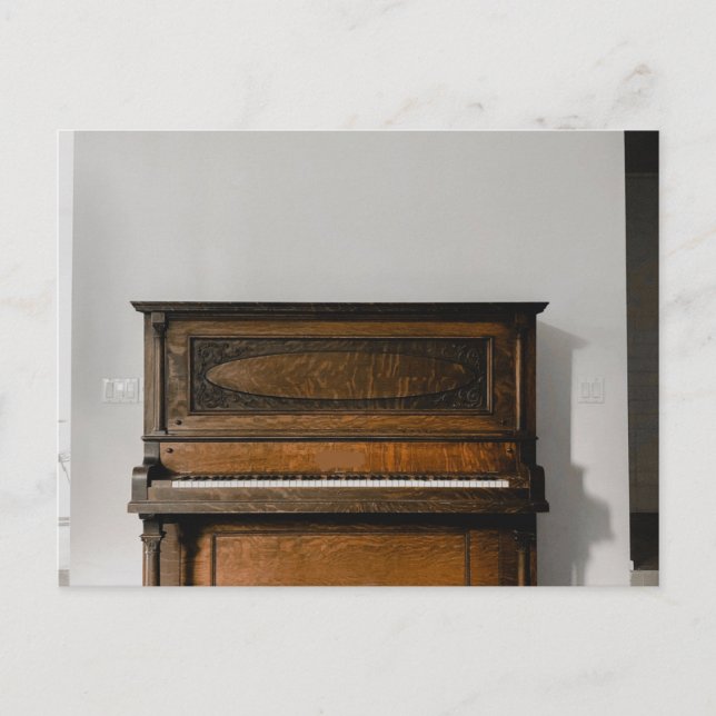 Pretty Piano Artwork Postcard (Front)