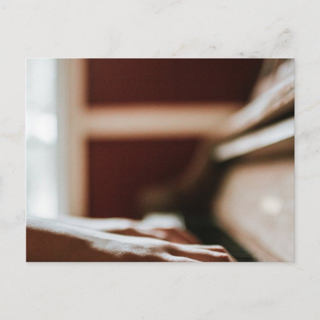 Pretty Piano Artwork Postcard (Front)