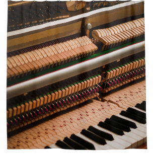 Pretty Piano Artwork Shower Curtain