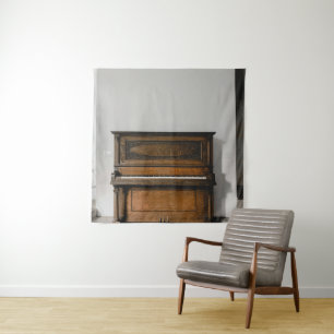 Pretty Piano Artwork Tapestry