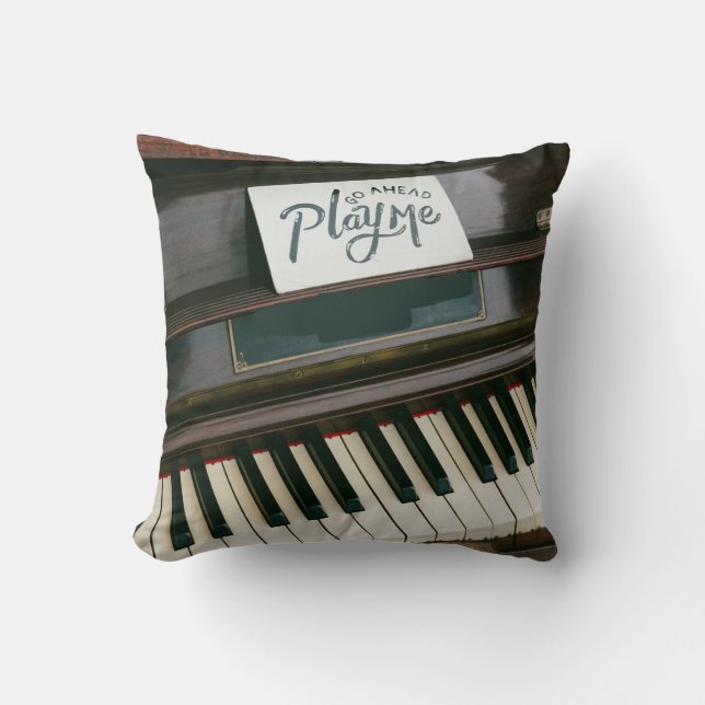 Pretty Piano Cushion (Front)
