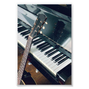 Pretty Piano Design Photo Print