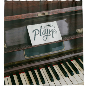 Pretty Piano Shower Curtain
