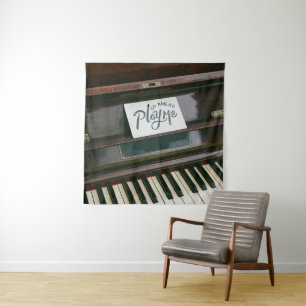 Pretty Piano Tapestry