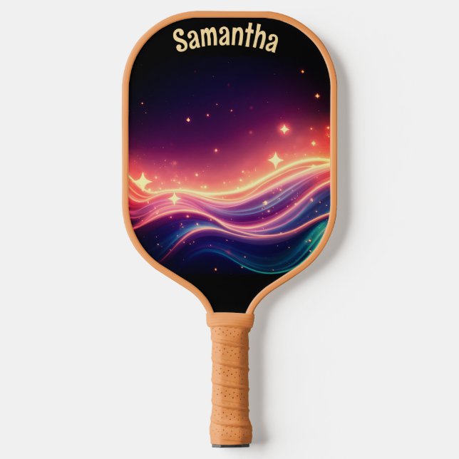Pretty pickle ball paddle personalised (Front)