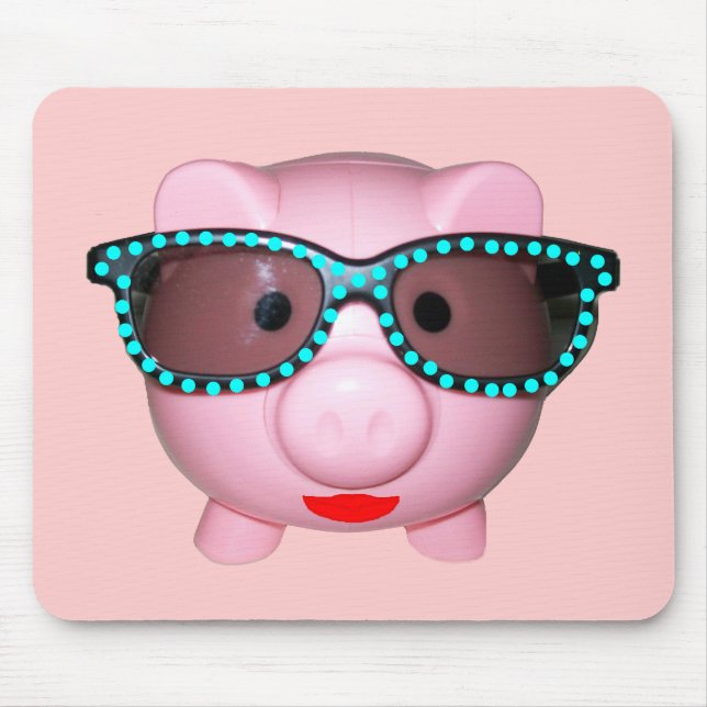 Pretty Piggy Mouse Pad (Front)