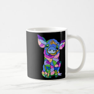Pretty Piglet Series Sticker Coffee Mug