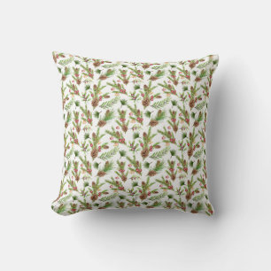 Pretty Pine Cones and Cuttings Botanical Cushion