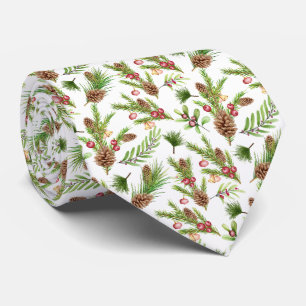 Pretty Pine Cones and Cuttings Botanical Tie