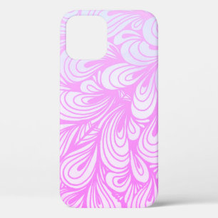Pretty pink abstract  iPhone 12 case
