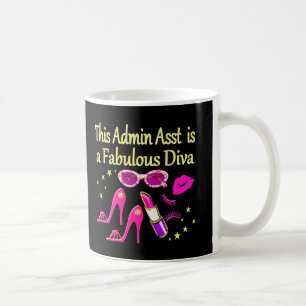 PRETTY PINK ADMIN ASST DIVA DESIGN COFFEE MUG