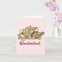 Pretty Pink Alice in Wonderland Blank