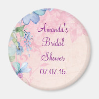 Pretty Pink and Blue Floral Bridal Shower