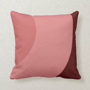 Pretty Pink and Burgundy Pattern Cushion