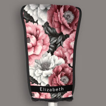 Pretty Pink and White Peony Personalised