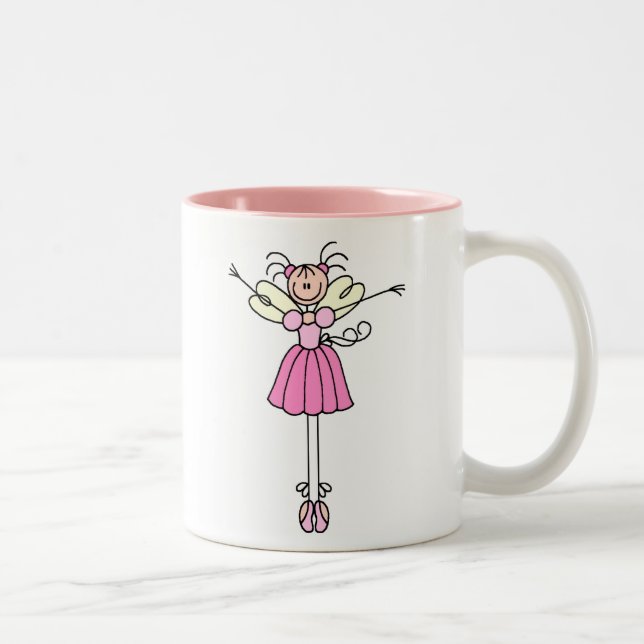 Pretty Pink Angel Ballerina Mug (Right)
