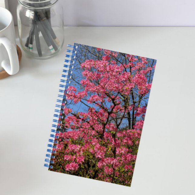 Pretty Pink Azaleas Floral Notebook (In Situ)