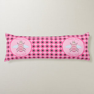 Pretty Pink Baby Girl Bee Custom Body Cushion