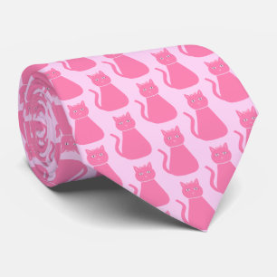 Pretty Pink Baby Girl Cat Dad to Be Tie