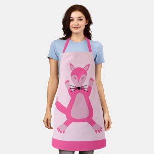 Pretty Pink Baby Girl Fox Apron