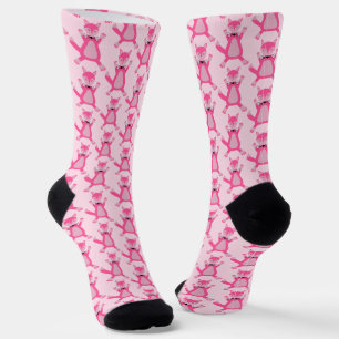 Pretty Pink Baby Girl Fox Patterned Socks