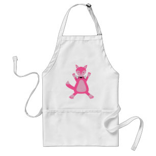 Pretty Pink Baby Girl Fox Standard Apron