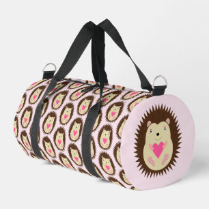 Pretty Pink Baby Girl Hedgehog Diaper Bag
