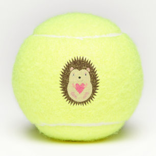 Pretty Pink Baby Girl Hedgehog Tennis Balls