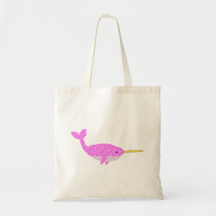 Pretty Pink Baby Girl Narwhal Tote Bag