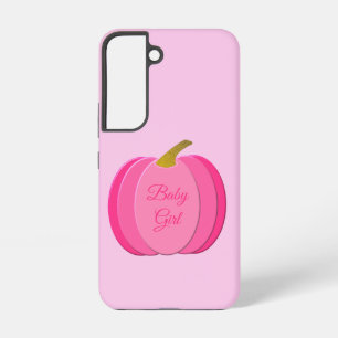 Pretty Pink Baby Girl Pumpkin Custom Samsung Galaxy Case