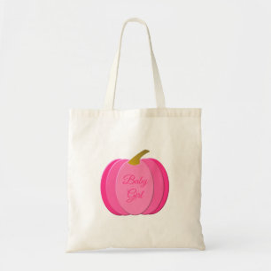 Pretty Pink Baby Girl Pumpkin Custom Tote Bag