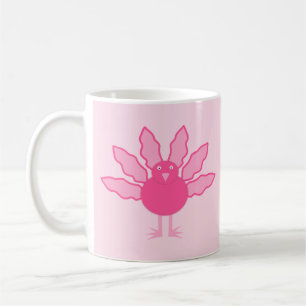Pretty Pink Baby Girl Thanksgiving Turkey Coffee Mug