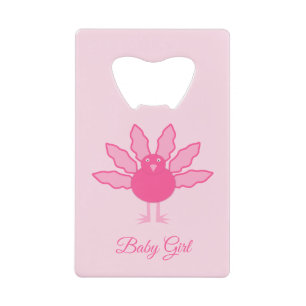 Pretty Pink Baby Girl Thanksgiving Turkey Custom