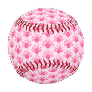 Pretty Pink Baby Girl Thanksgiving Turkey Pattern Baseball