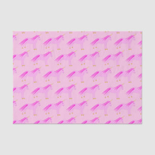 Pretty Pink Baby Girl Unicorn Baby Shower Pattern Tissue Paper
