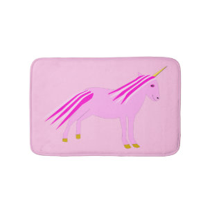 Pretty Pink Baby Girl Unicorn Bath Mat