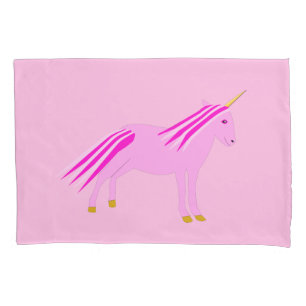 Pretty Pink Baby Girl Unicorn Patterned Pillowcase