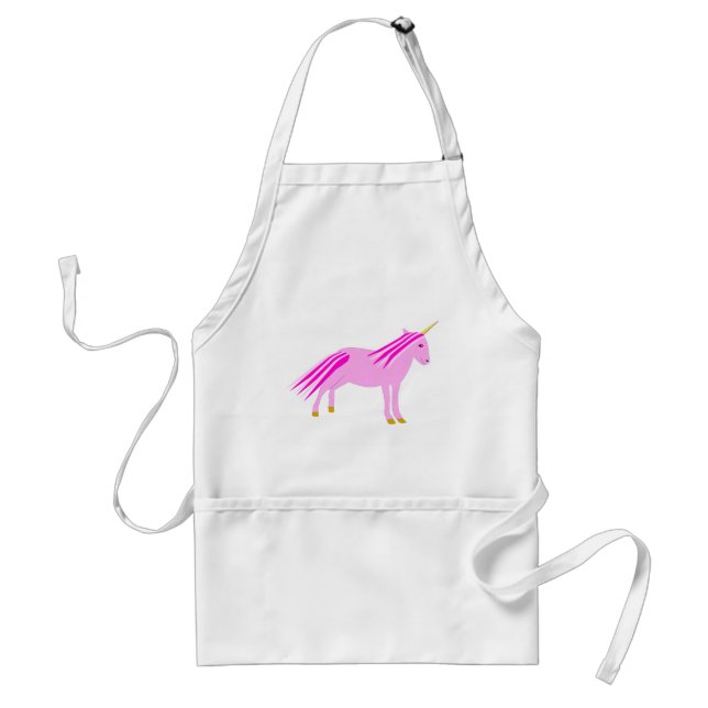 Pretty Pink Baby Girl Unicorn Standard Apron (Front)