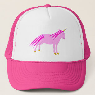 Pretty Pink Baby Girl Unicorn Trucker Hat