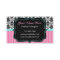Pretty Pink, Black and White Damask Business Card