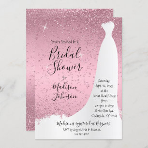 Pretty Pink Bridal Shower - Invitation