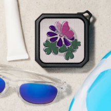 Pretty Pink Butterfly Purple Flower Doodle Style