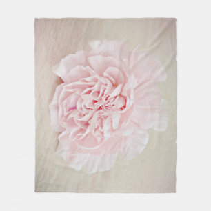 Pretty Pink Carnation by JoMazArt Fleece Blanket