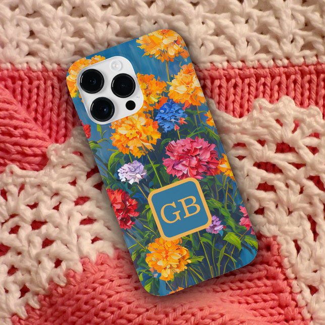 Pretty Pink Carnation Flower Bouquet Oil Painting Case-Mate iPhone Case (Creator Uploaded)