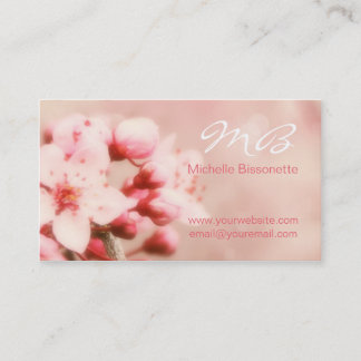 Pretty Pink Cherry Blossoms Business Card